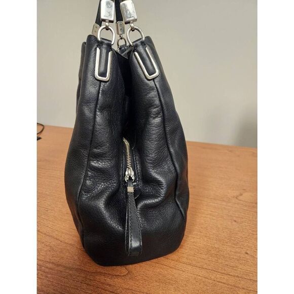 Coach 26224 Madison Phoebe Black leather Shoulder bag silvertone Hardware (PF) - Picture 6 of 14
